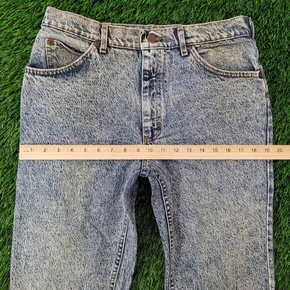 Vintage 80s Lee Riders Acid-Wash Jeans 30x30 Made in USA 209-6848 - Picture 14 of 16
